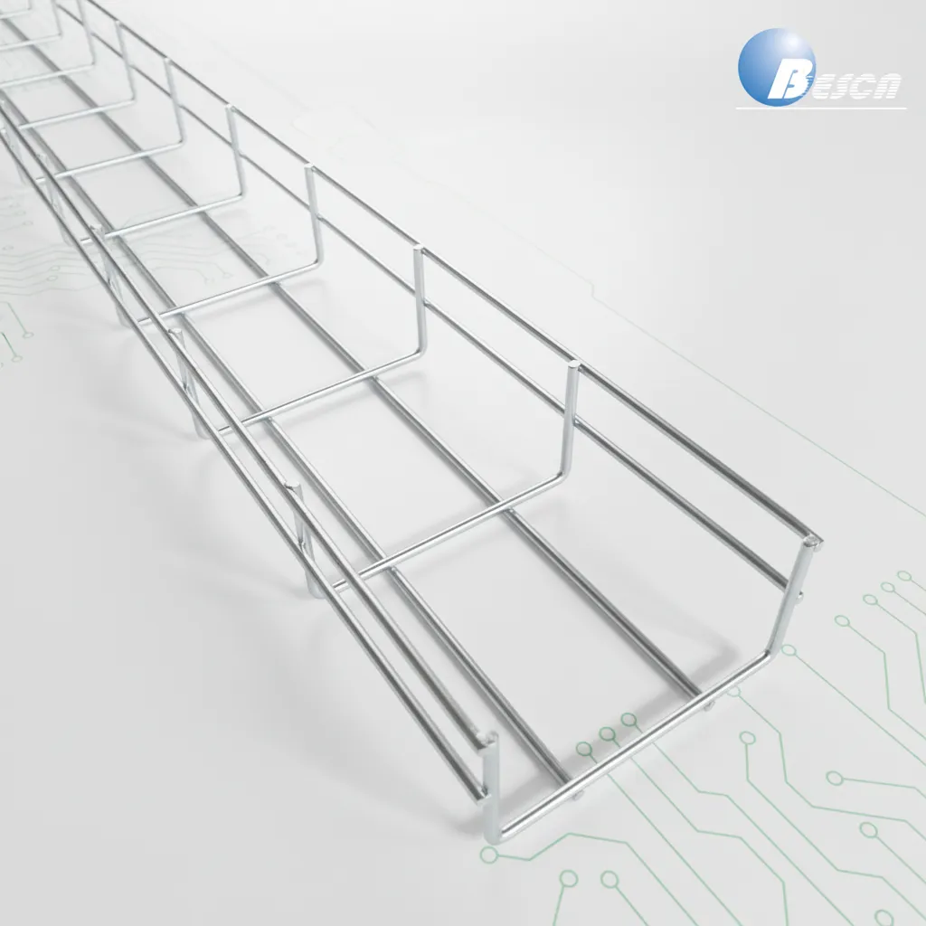 WIRE MESH CABLE TRAY STRAIGHT 50x50x3000 (WxHxL) with Bracket and Connectors Assembly 3 m+50-1000 mm