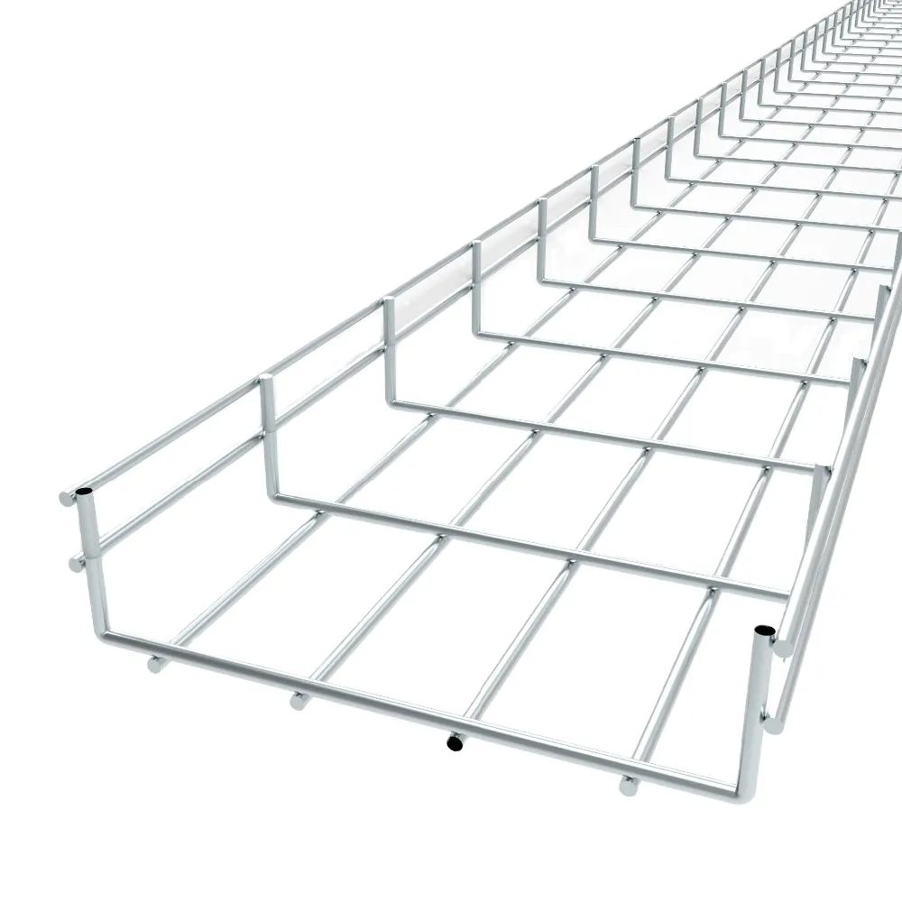 Galvanised Metal Wire Mesh Type Cable Tray with Ceiling Hanger Fence with uL and CE Certificates Jiangsu, China+BM+BESCA+1-6m+50-1000 mm