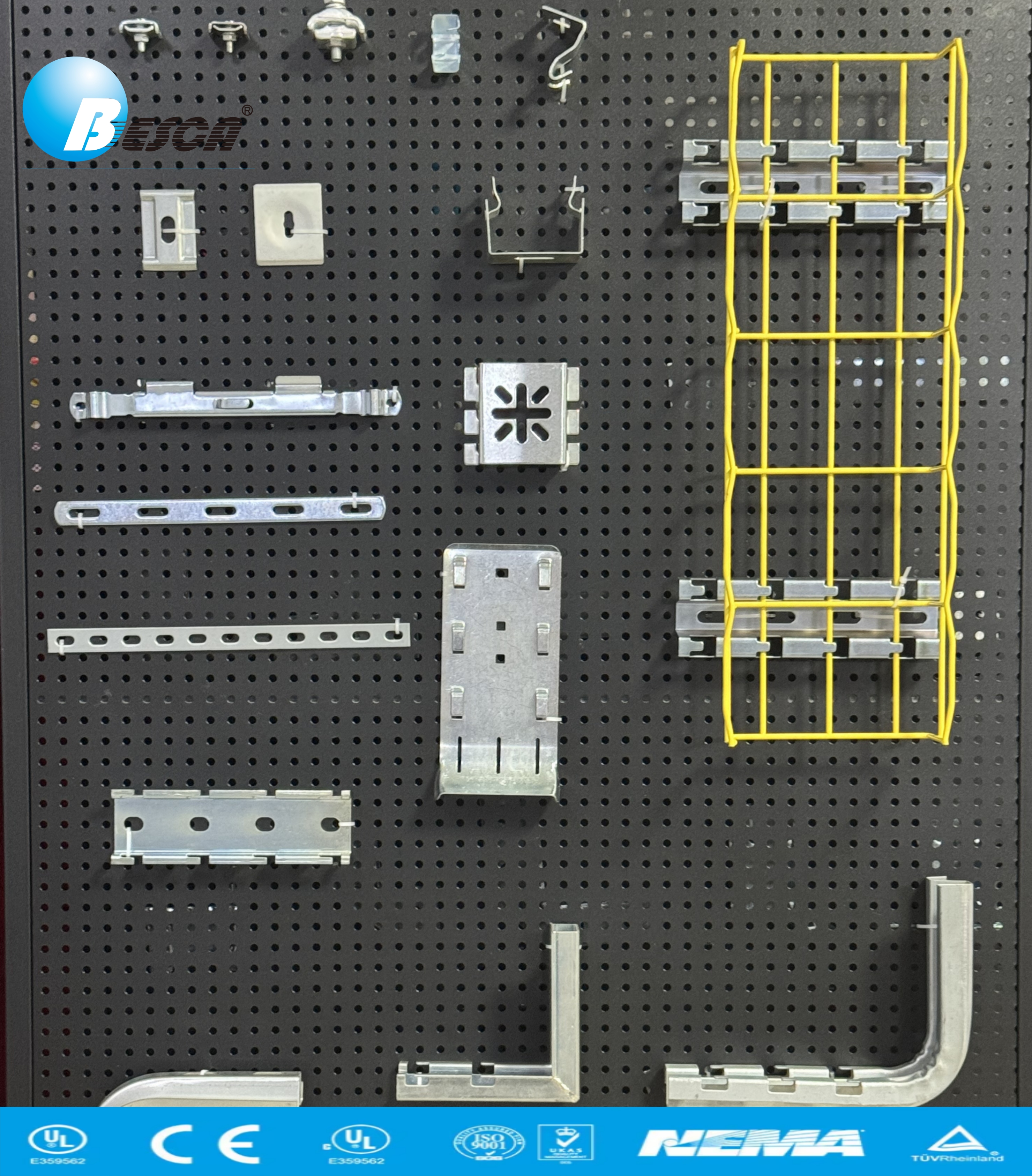 High-quality Galvanized Steel Cable Tray Fittings Seismic Bracing Secure Long-Lasting Support for Electrical & Mechanical System