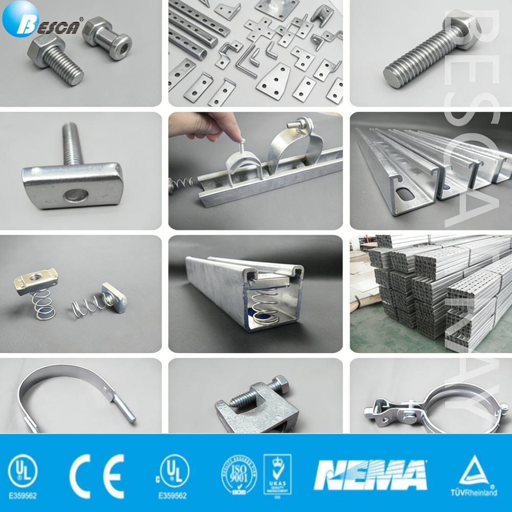 High-Quality Galvanized Steel Cable Tray Fittings Seismic Bracing Accessories Corrosion-Resistant for Electrical Wiring Support