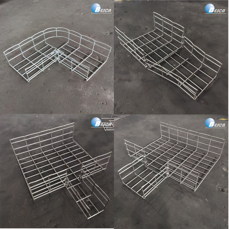 150mm X 50mm Hot Dip Galvanized Wire Mesh Basket Cablofil Cable Tray in 3 Meters
