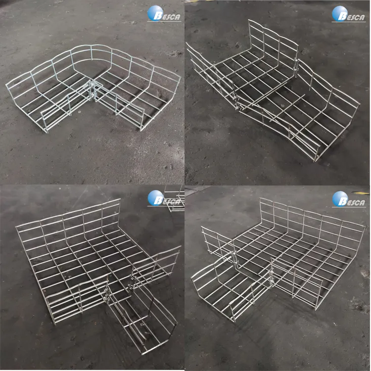 150mm X 50mm Hot Dip Galvanized Wire Mesh Basket Cablofil Cable Tray in 3 Meters Jiangsu, China+BM+BESCA+1-6m+50-1000 mm