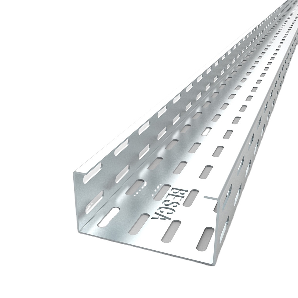 Slotted Ventilated Cable Tray with Holes Size in 7x30mm with Divider