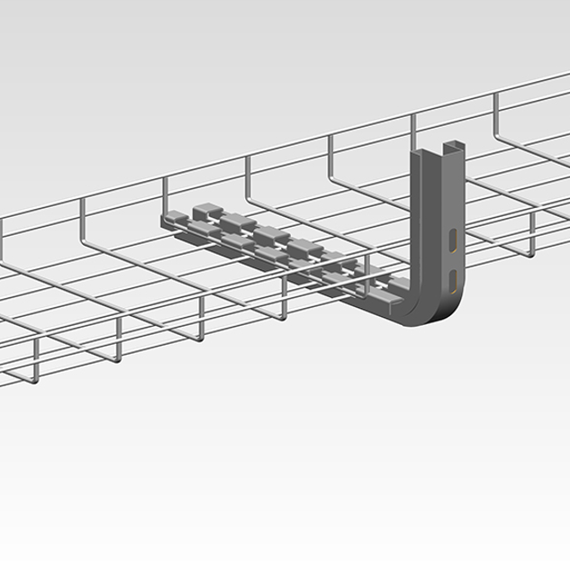 Modular Portable Galvanized Steel Wire Mesh Tray with Complex Accessories for Industrial Cable Management and Large Projects