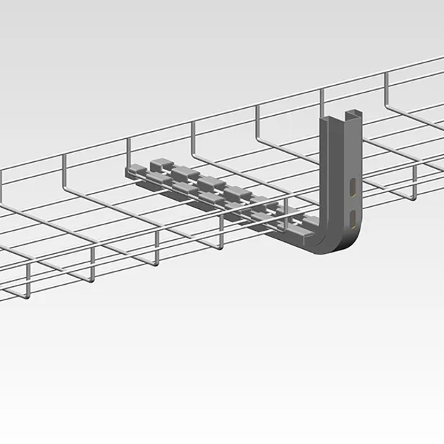 Modular Portable Galvanized Steel Wire Mesh Tray with Complex Accessories for Industrial Cable Management and Large Projects 1-6m+50-1000 mm