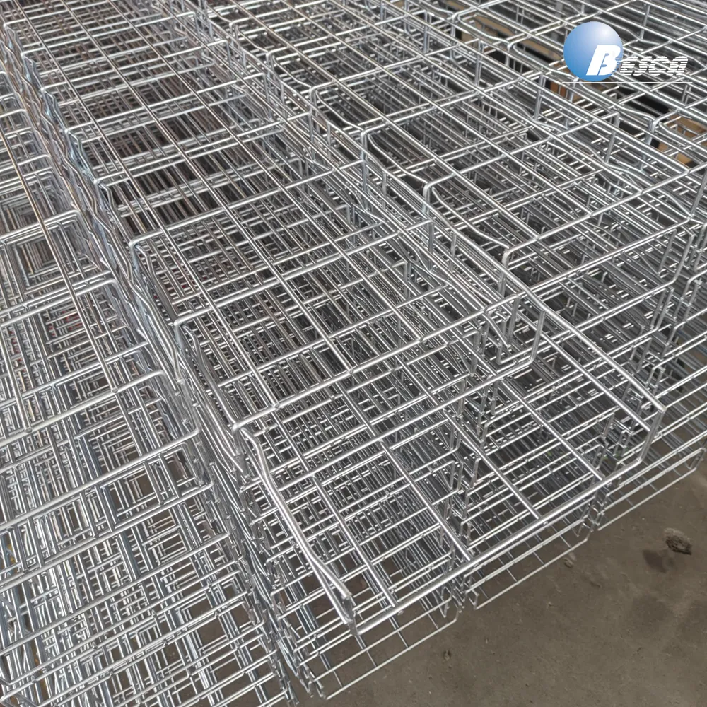 Electro Galvanized Cable Protection Wire Mesh Cable Tray Shanghai, China+BM+Besca+3000mm+50-600mm