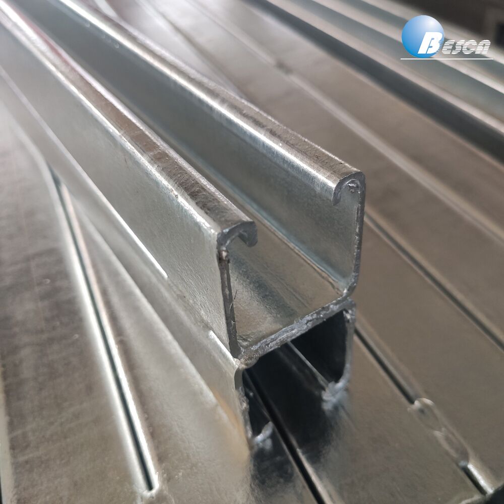 Hot Dip Galvanized After Fabrication Plain Strut Channel with Clamp and Spring Nut