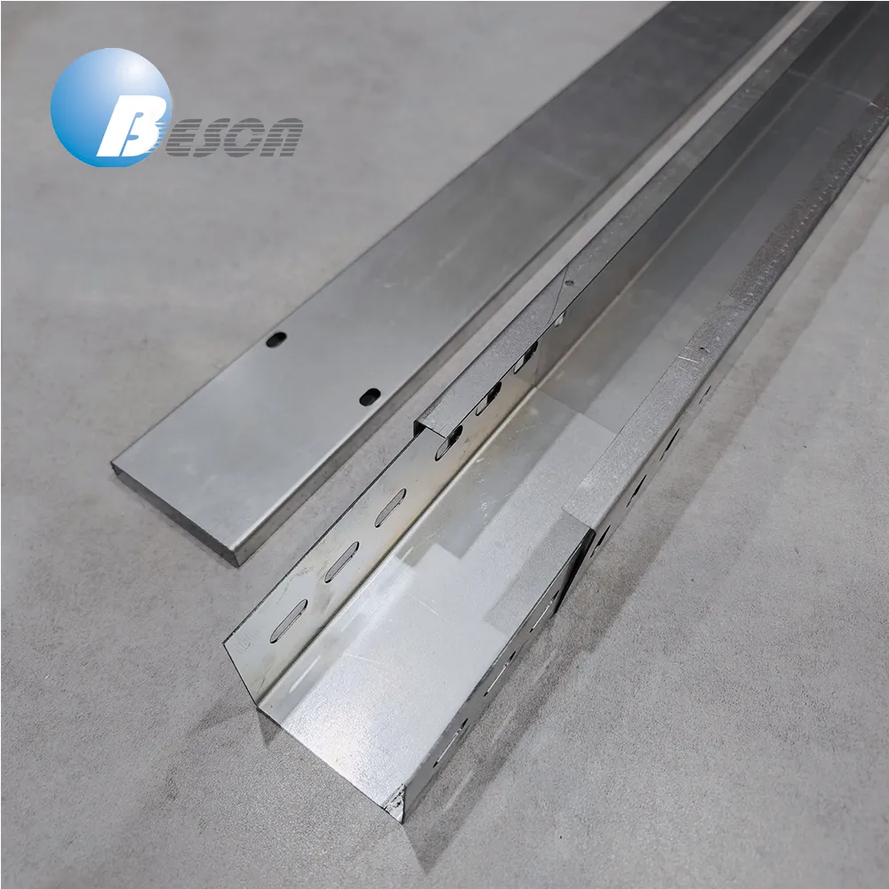 Fire Resistant Steel Cable Trunking LSZH Material for Industrial Use in High Rise Building Installations 2.44mm/3m/6m+50-900mm