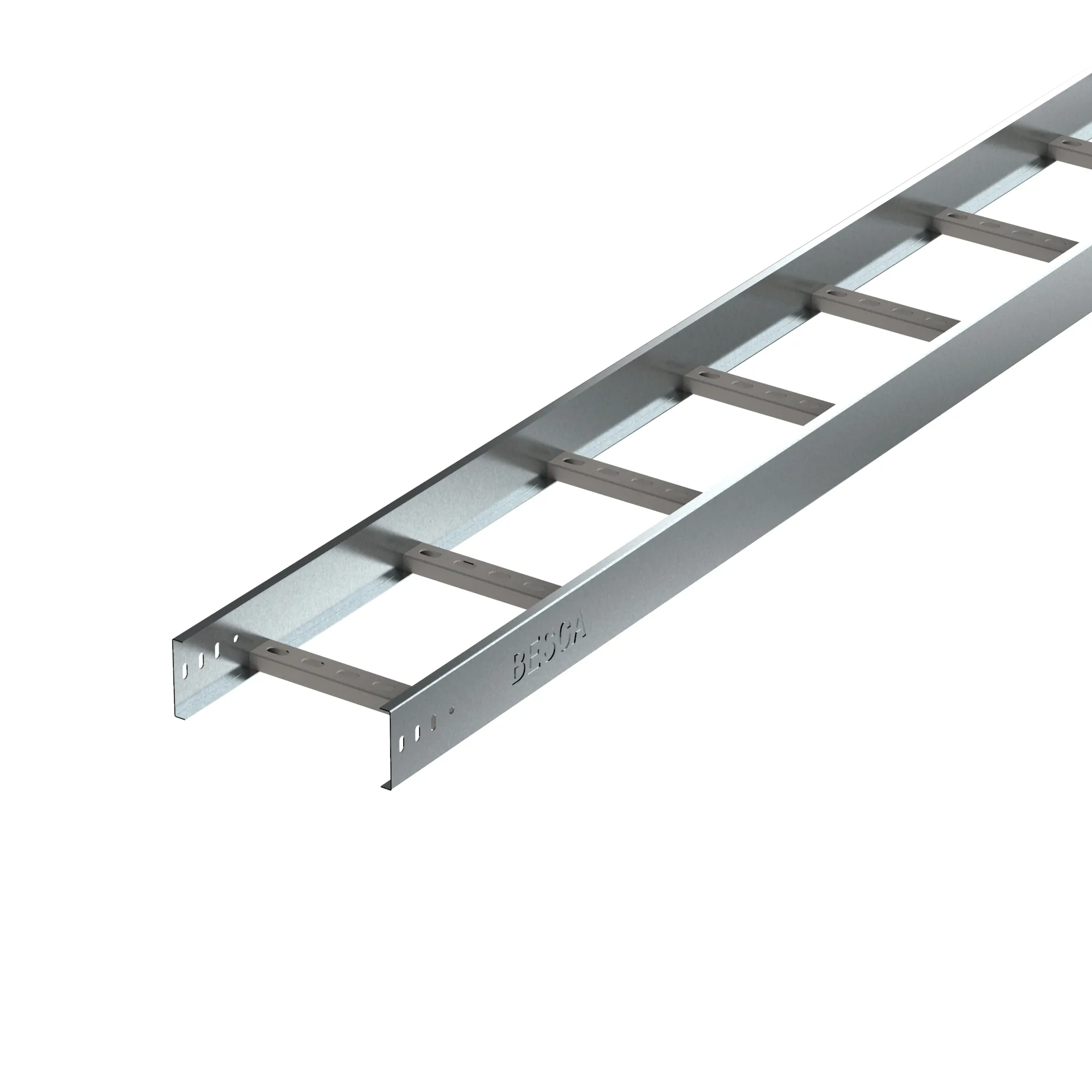 Cable Ladder Width=50mm - 1m2 Layers L=1250mm with Horizontal Bend XQJ-T-2-4010 Jiangsu, China+BL+BESCA+Hot-Dip Galvanized, Pre-Galvanized, Coated With Anti-Corrosion Paint+HDG,pre-galvanized,powder coated,SS304,SS316,Aluminum