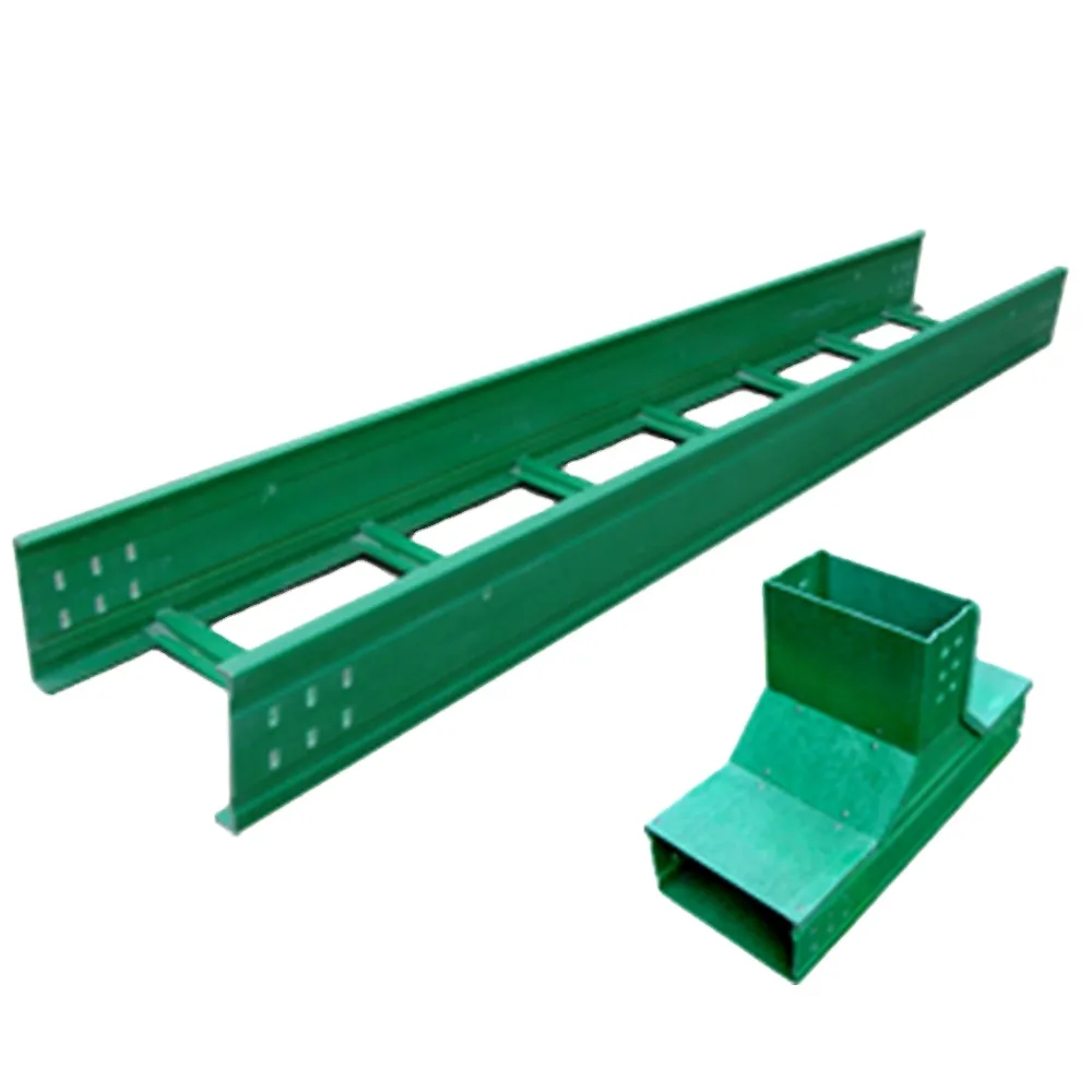 Wire Cable Management FRP Cable Tray Ceiling T3 Rack Cable Organizer Ladder Jiangsu, China+BC+BESCA+2.44mm/3m/6m+50-900mm