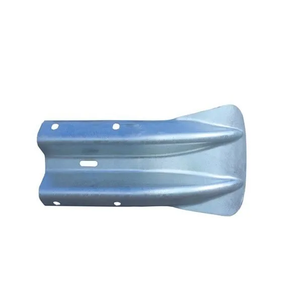 Tri Beam Fishtail End Traffic Barrier Premium Outdoor Safety Solution Silver