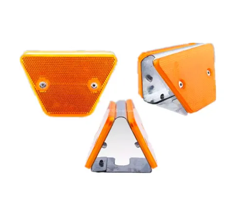 Professional Guardrail Factory High Quality Waterproof Reflector for Highway Guardrails Yellow/Red+Engineer Grade