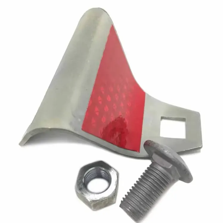 KD-5 Galvanized 3mm Reflective Sheeting (Red) with Mounting Bracket and M16*35 Bolts and Nuts Non Self Adhesive Dachu Brand KD5+Engineer Grade+red and silver