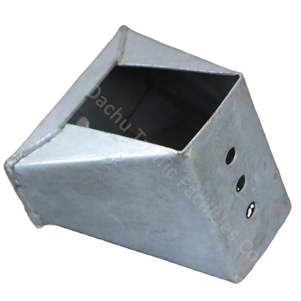 Popular Galvanized Steel Crash Barrier Highway Guardrail Safety Box Spacer Metal Material for African Traffic Management Silver