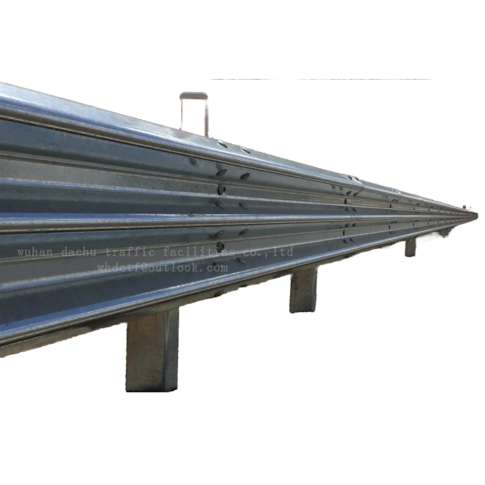 Dachu Thrie Beam Highway Galvanized Guardrail Flex Beam Road Blocker for Roadway DC-GR3-L4130