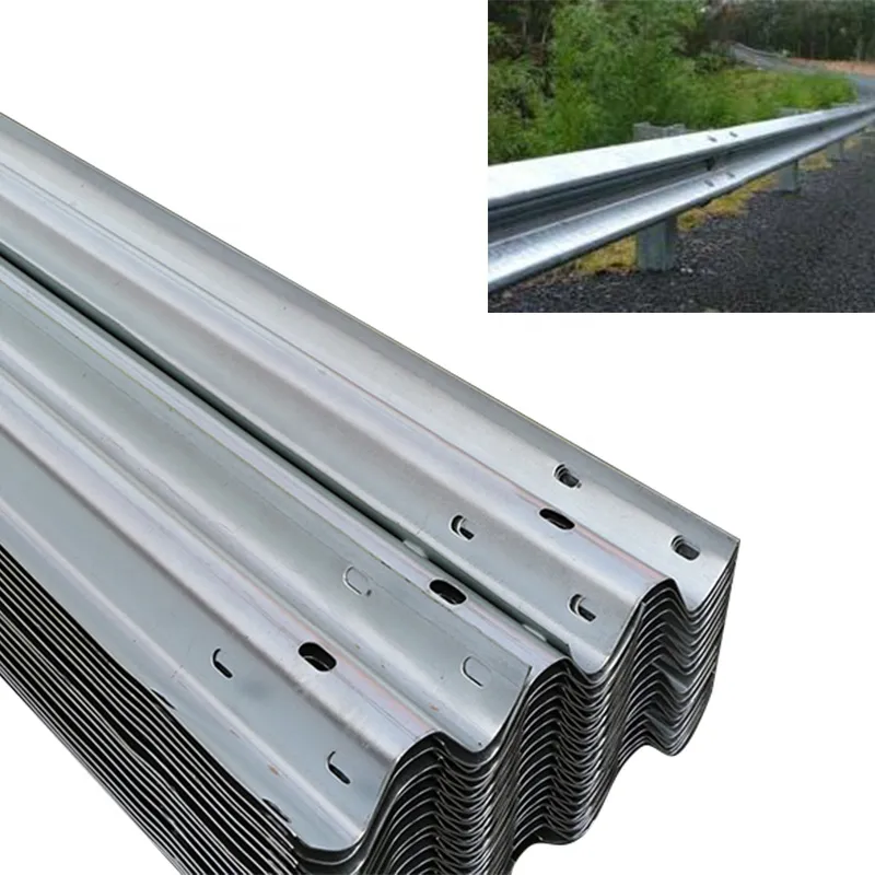 Steel Structure Two Waves Highway Guardrail