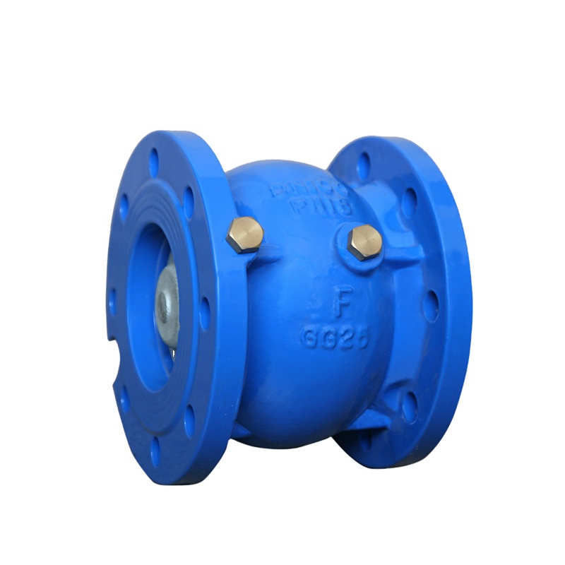 NBR Seal Flange End Silent Check Valve With Mini Ball Valves for Monitoring Flow