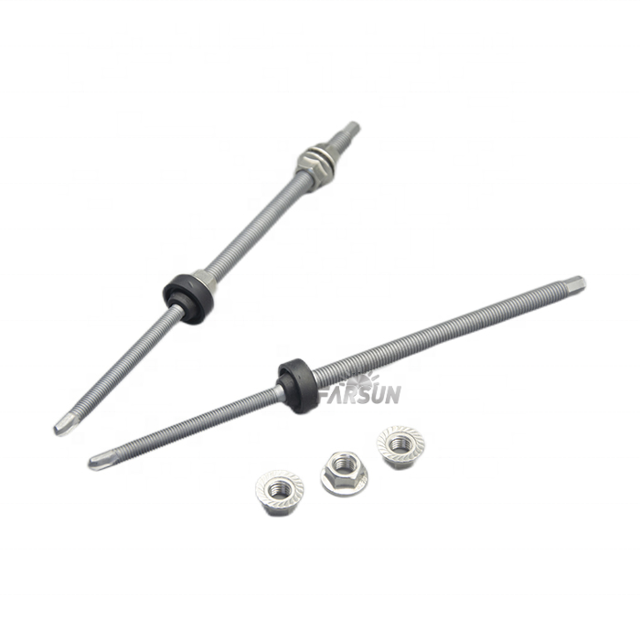FarSun Solar Roof M10 Stainless Steel 304 Threaded Screws Hanger Bolt