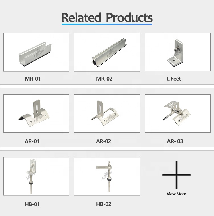 FarSun Solar Roof Mounting Fastener Solar Hanger Bolts M10 Bolt Solar