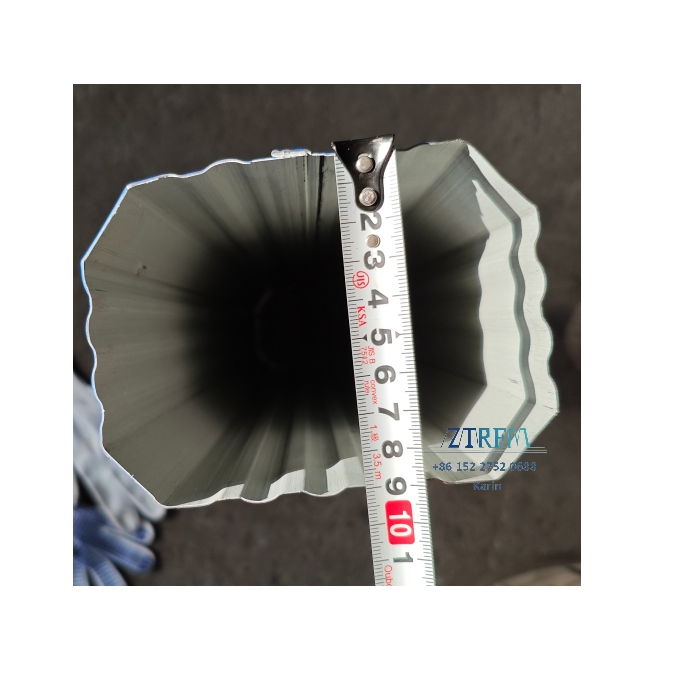 ZTRFM OEM ODM Aluminum Material Roofing Gutter Square Downspout Rain Water Pipe Roll Forming Machine Motor Bearing Pump Gear