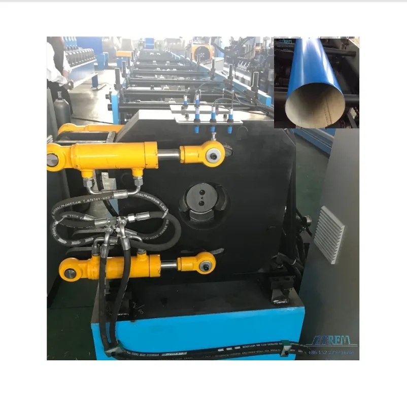 ZTRFM OEM ODM Roofing Gutter Round Rain Downspout Water Pipe Aluminum Roll Forming Machine