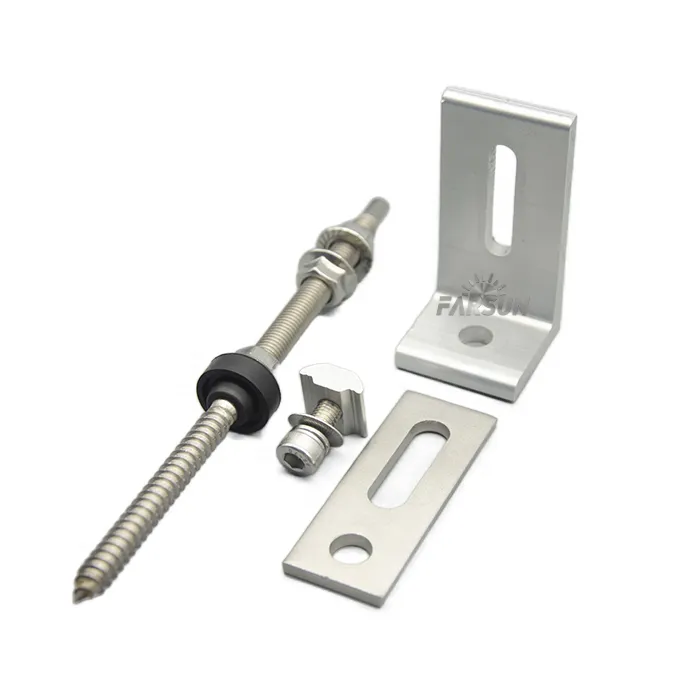 FarSun Pitched Roof Mounting System Threaded Screws Bolt Hanger Roof Mounting+0-45°+SUS304