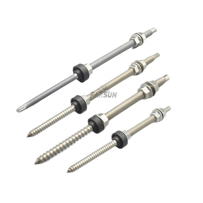 FarSun PV Mounting Systems SS304 Hanger Bolt M10 300mm SUS304 Hanger Bolt