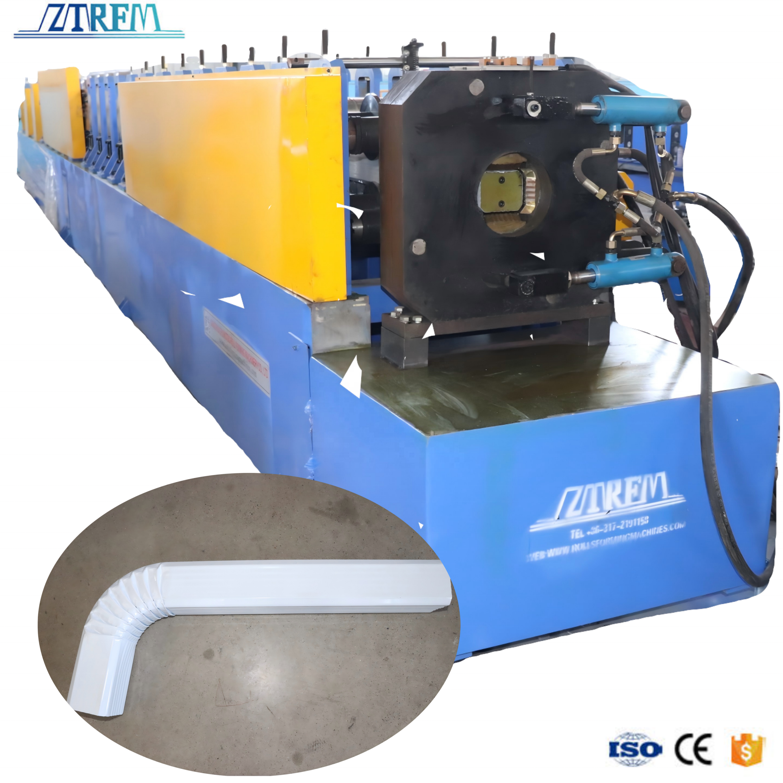 Square Downspout Rain Pipe Machine Downspout Pipe Machine Rain Water Pipe Making Machine