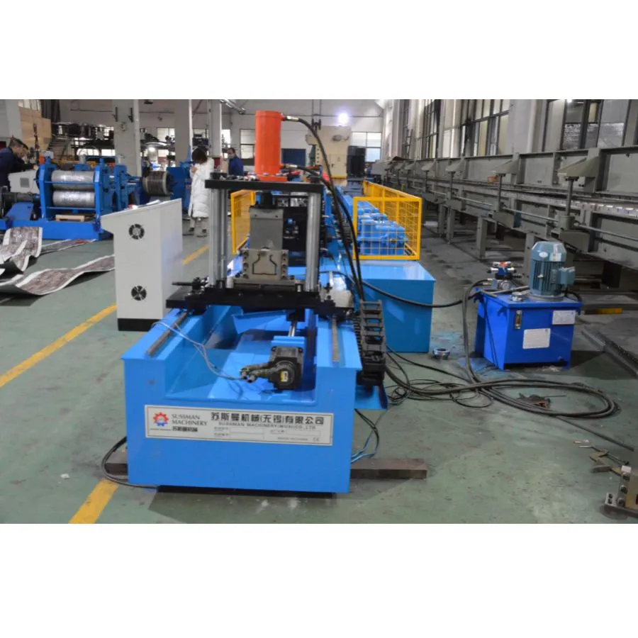 1.5-3.0mm Thickness Warehouse Heavy Rack Roll Forming Machine, 90*70mm, 110*70mm Storage Racking Upright Post Making Machine