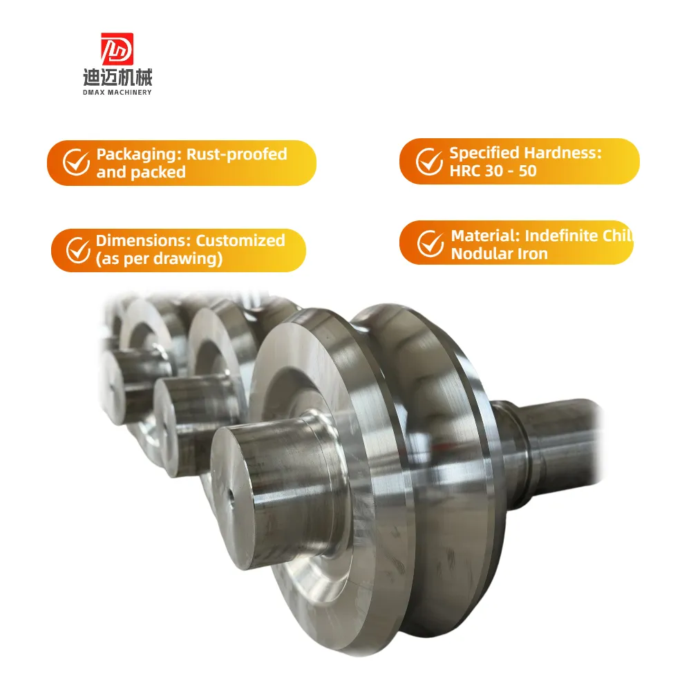 Precision Rolling Mill Roll Continuous Roll Guide Shaft Work Roll Shaft for Hot Rolling Cold Rolling Continuous Rolling