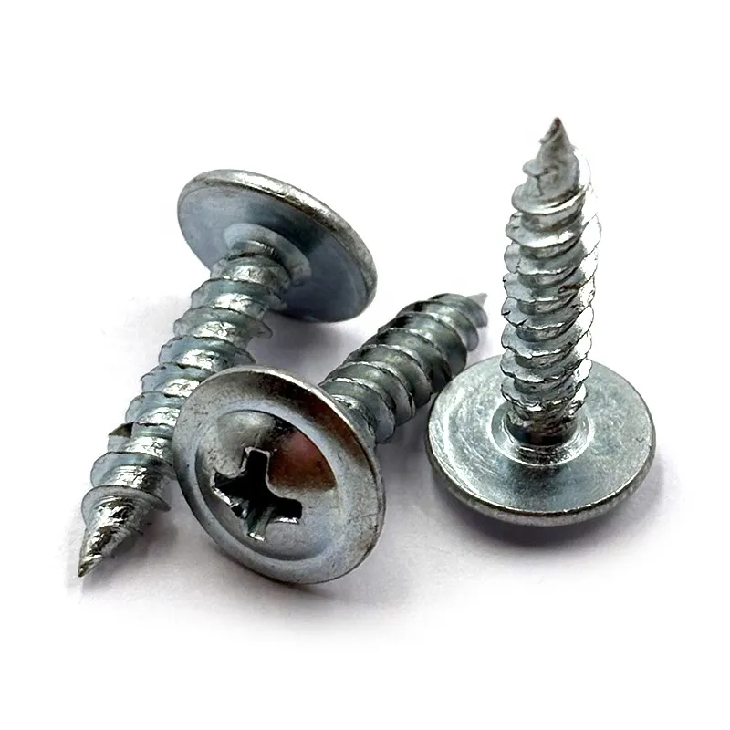 Top Quality Factory Wholesale Carbon Steel Self Tapping Wafer Head Fine and Coarse Screws with Sharp Point