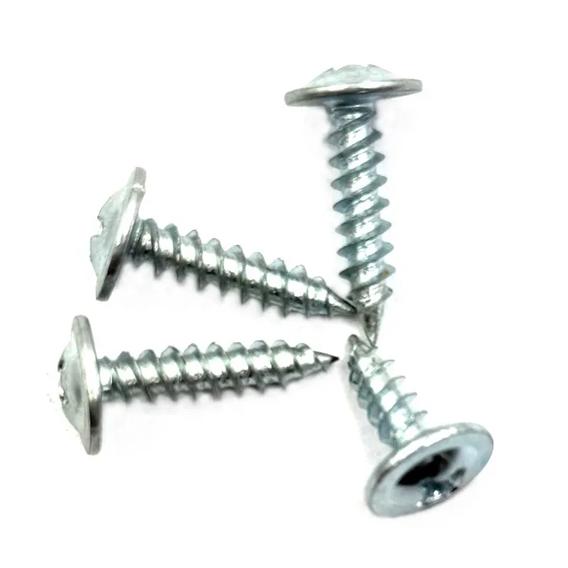 Leading Fastener Direct Supply Zinc Plated Wafer Head Self Tapping Screws Sharp Tip Hot