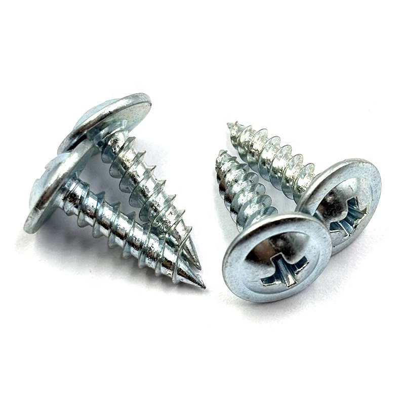 Top Quality Sharp Point Self Tapping Screws Wafer Head Zinc Plated Screw Galvanized Screw