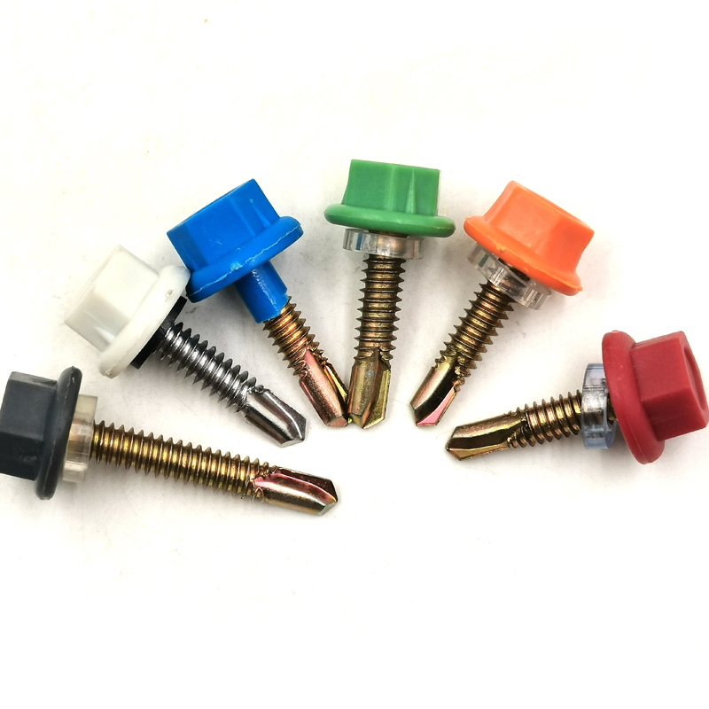 Nylon Plastic Rust-proof Hex Washer Head Self Drilling Screw