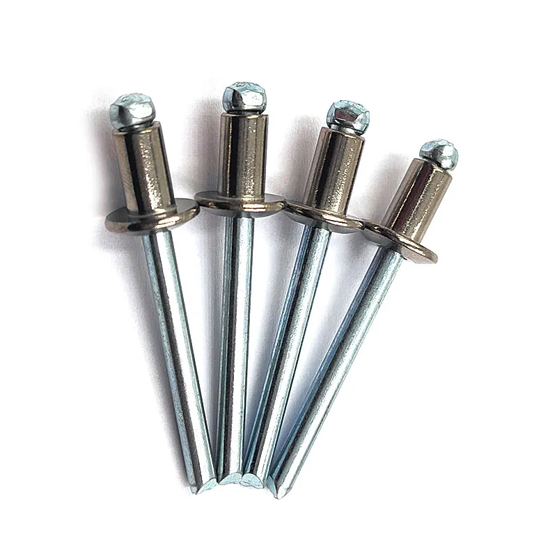 China Factory Open End Blind Rivet Stainless Steel Open End Blind Rivets Blind Rivet 4.8X16mm 6.4 mm+Flat Head Blind Rivets+12mm