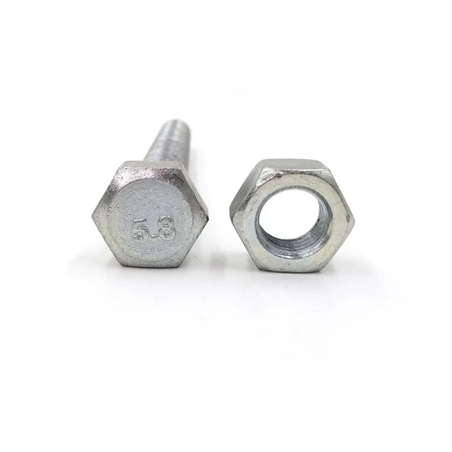 China Tianjin Huazhen Nut Screws Fasteners Hex Bolts and Nuts Fastener Manufacturer Steel+M2+Hex Flange Nuts