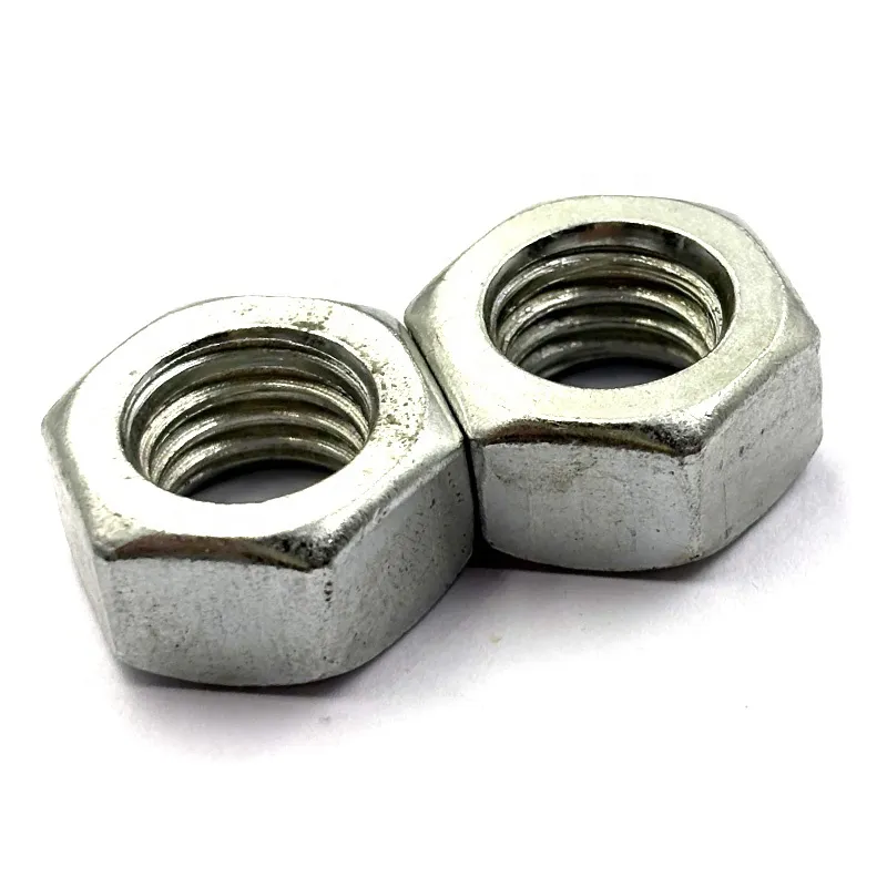 Manufactory Wholesale Galvanized DIN934 Hexagon Nuts for Bolt Threaded Rods Made in China Steel+Hex Nuts+M6