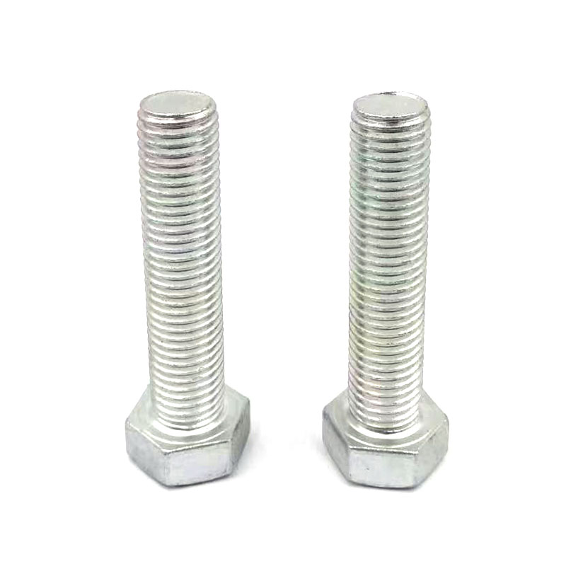 1/2-13x2 1/2" Zinc Plated Hex Head Steel Bolt UNC