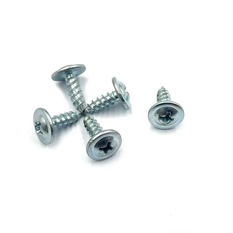 Self Tapping Screws Wafer Head Truss Head Black Phosphate Zinc Coated for Wood Composite Panel