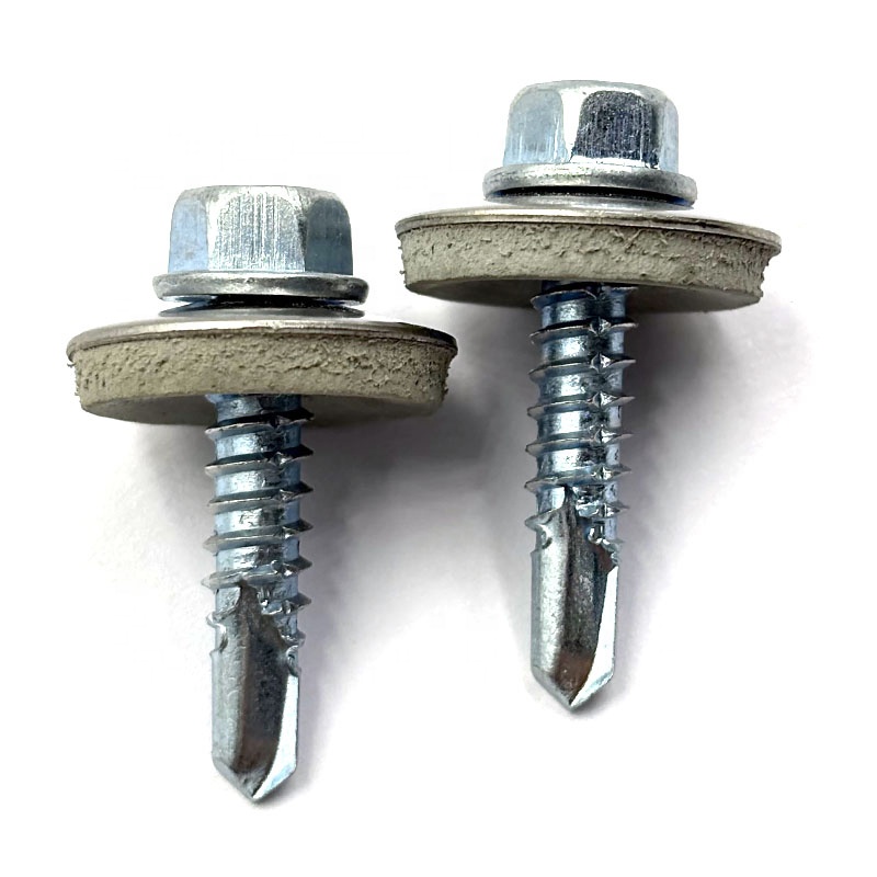 Factory Price Taiwan Quality Bi-Metal Hex Screws Self Drilling With Washers Roofing Solar