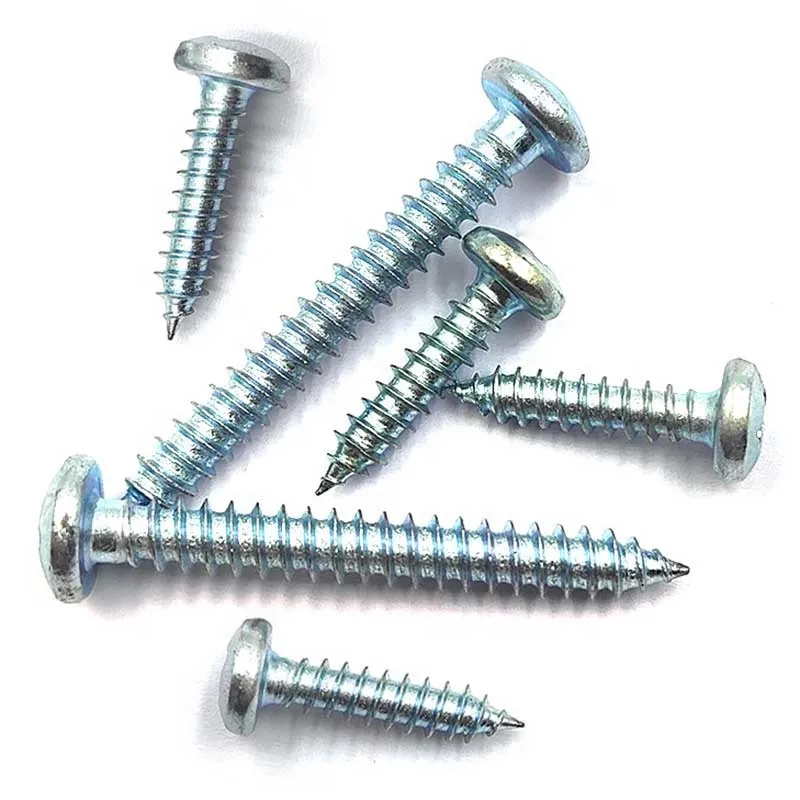 Manufacturer Supply Price Zinc Plated Pan Head Self Tapping Screws Inch Measurement System Made From Carbon Steel
