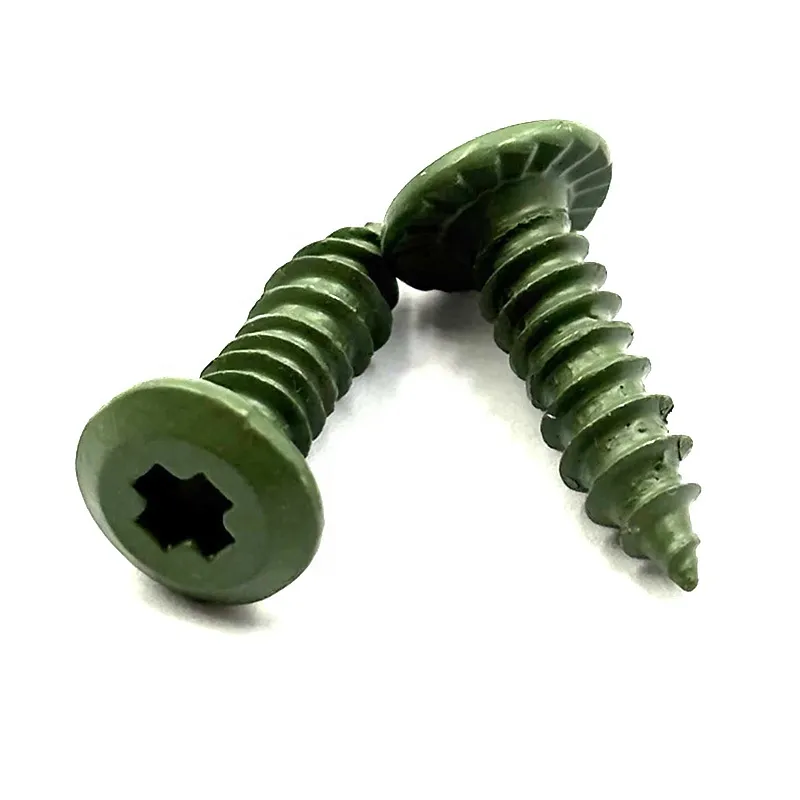 Self-Tapping Screws Ruspert Surface Anti-Slip Ribs Design Wafer Head Standard Thread Inch C1022 DIN Standard