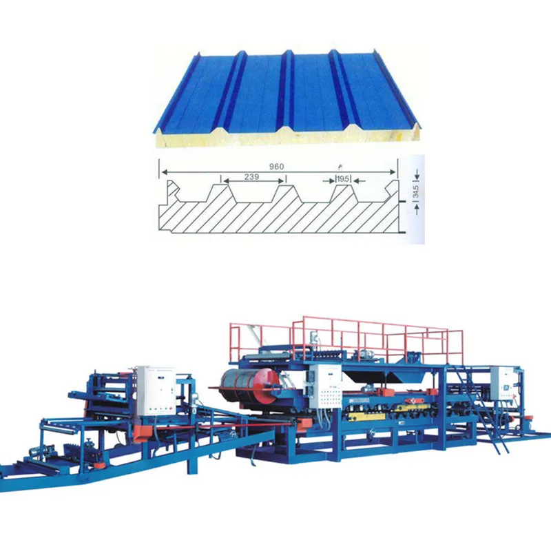 Mineral Wool Sandwich Panel Production Line Polyurethane Sandwich Panel Machine