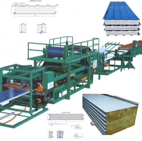 Best Price Mineral Wool Insulation Sandwich Panel Production Line Roll Forming Machine