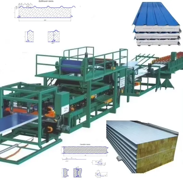 Best Price Mineral Wool Insulation Sandwich Panel Production Line Roll Forming Machine