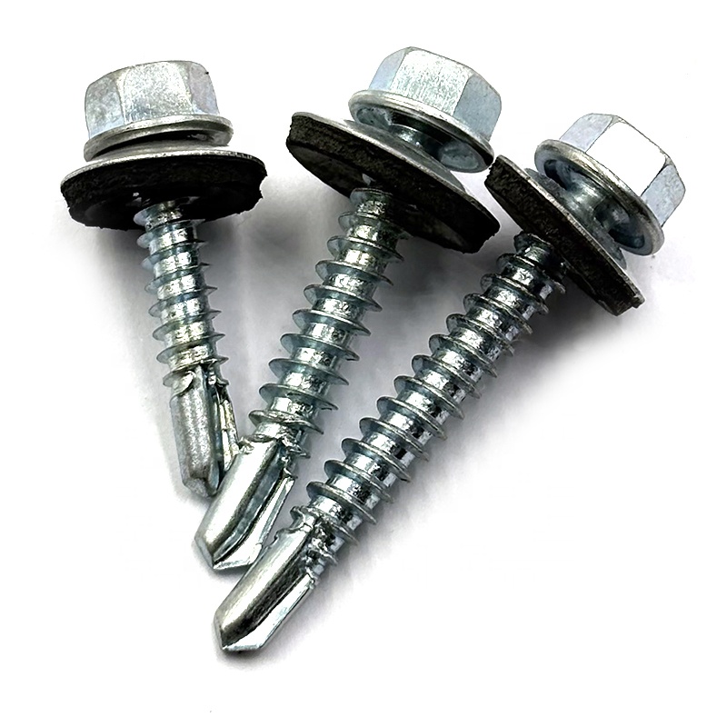 Hex Head Machine Screws Self-drilling Tapping Carbon Steel China Manufacturer Inch #12 7mm