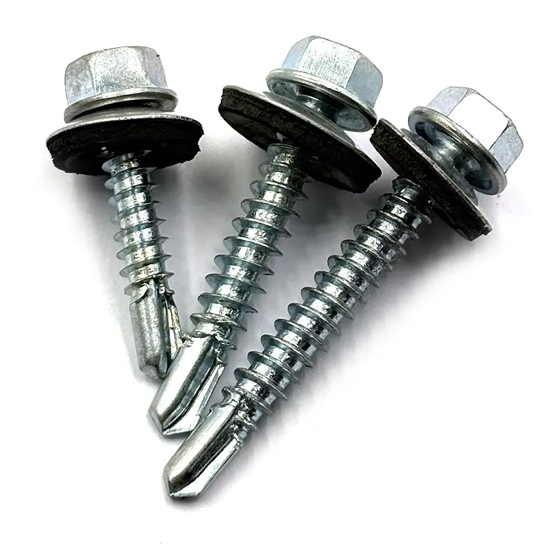 Hex Head Machine Screws Self-drilling Tapping Carbon Steel China Manufacturer Inch #12 7mm Hex Cap Screws+12mm+M3.5
