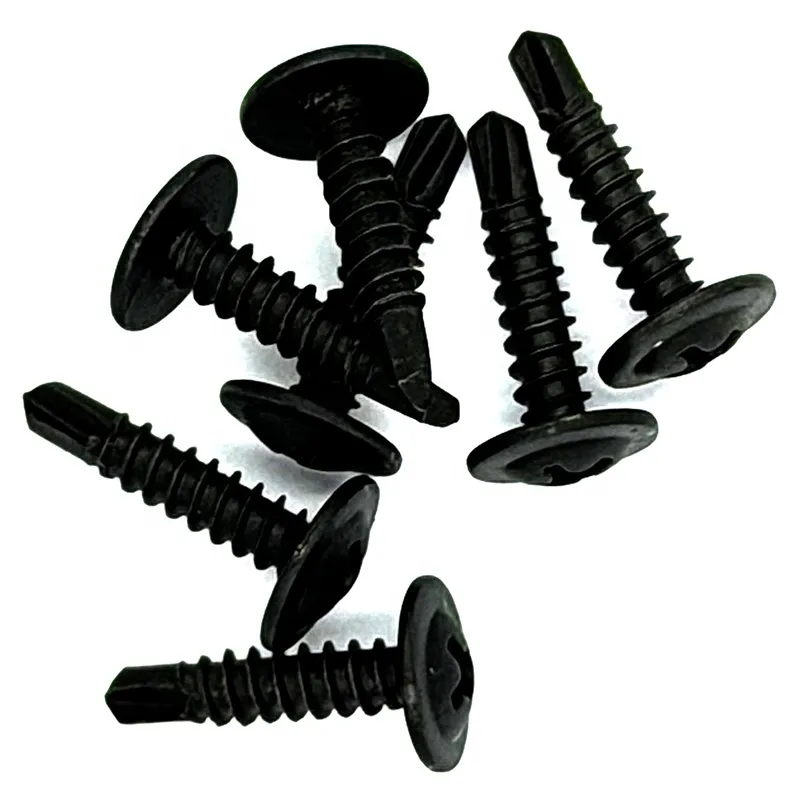 Factory Direct Black Wafer Head Phillips Self-Drilling Screws Phosphate Finish