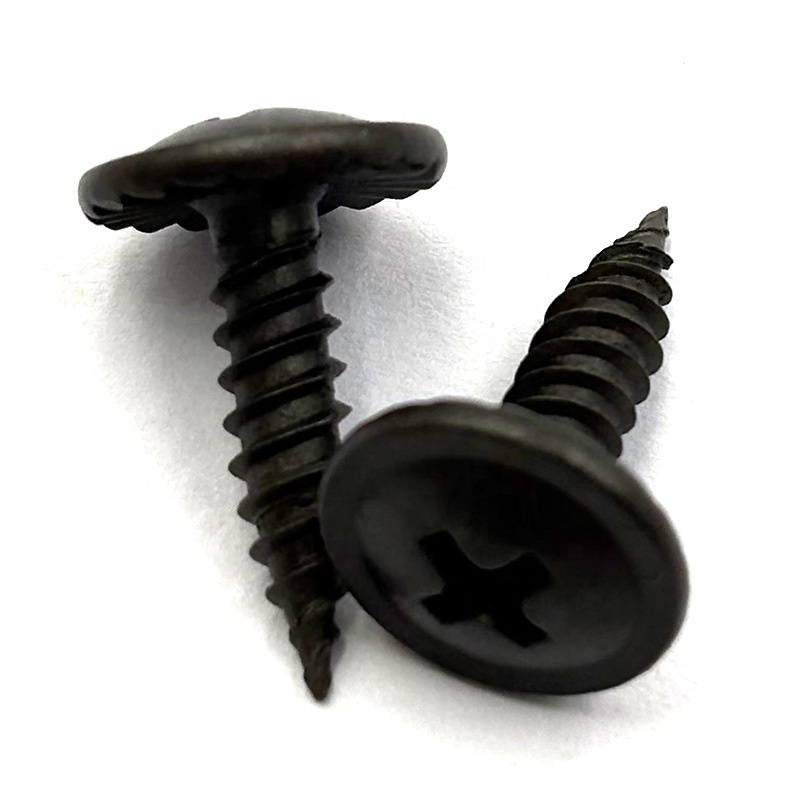 Factory Sale Wafer Head Self Tapping Screws Modified Truss Black Phosphated Furniture Woodworking