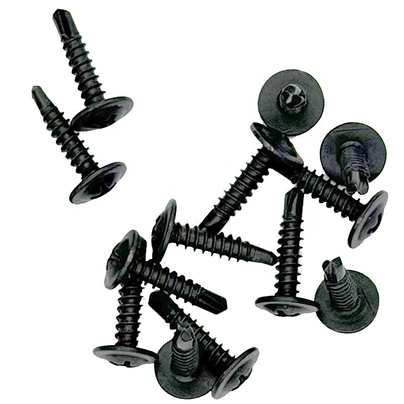 Carbon Steel Black Phosphated Self Drilling Screws & Self Tapping Phillips Drive 25mm & 120mm